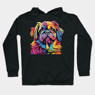 Colorful beautiful dog Hoodie